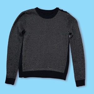 SOLD - Joe Fresh Sparkle Pullover Sweater with Buttons